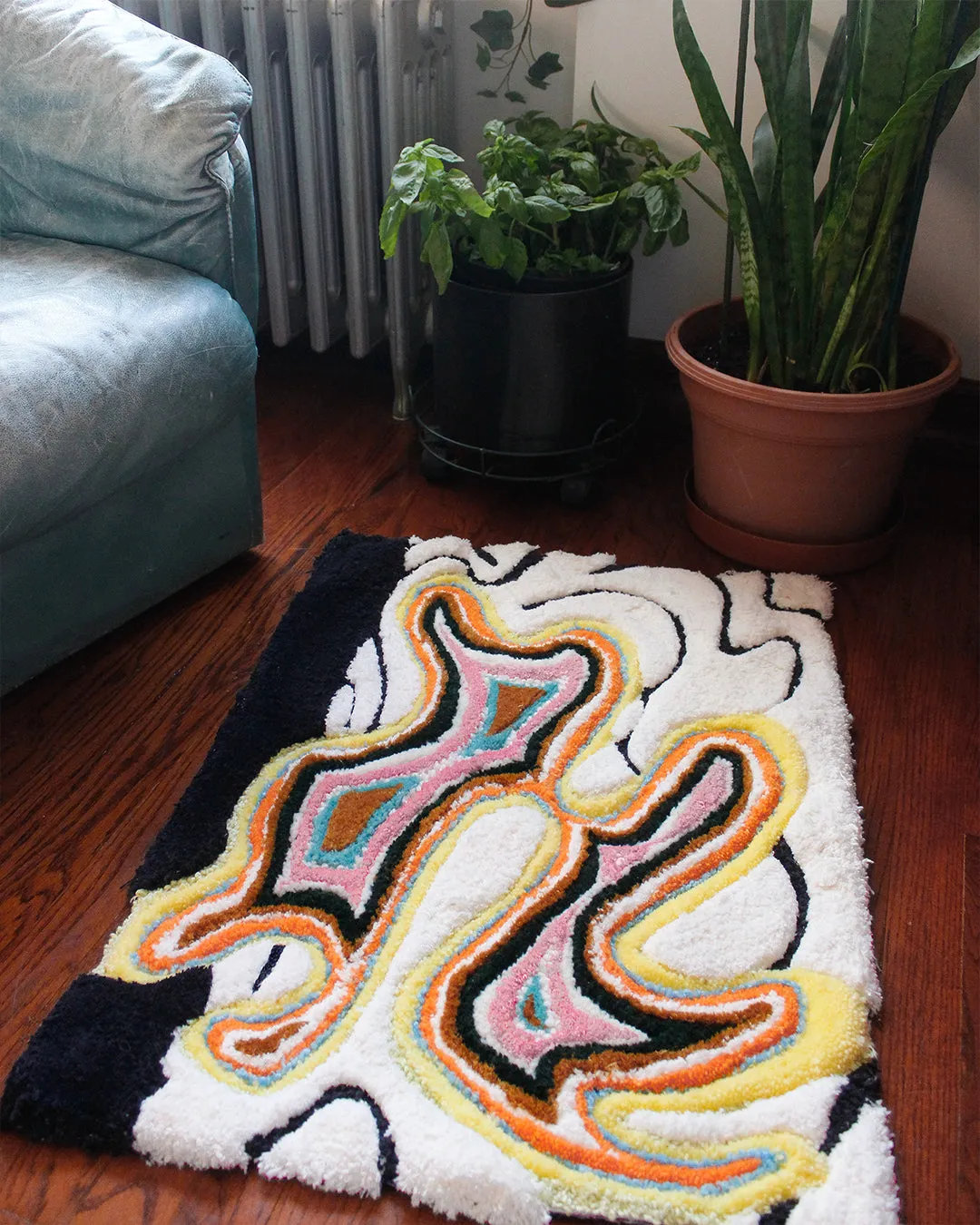 Abstract Canyon Tufted Rug | Handmade - 100% New Zealand Wool