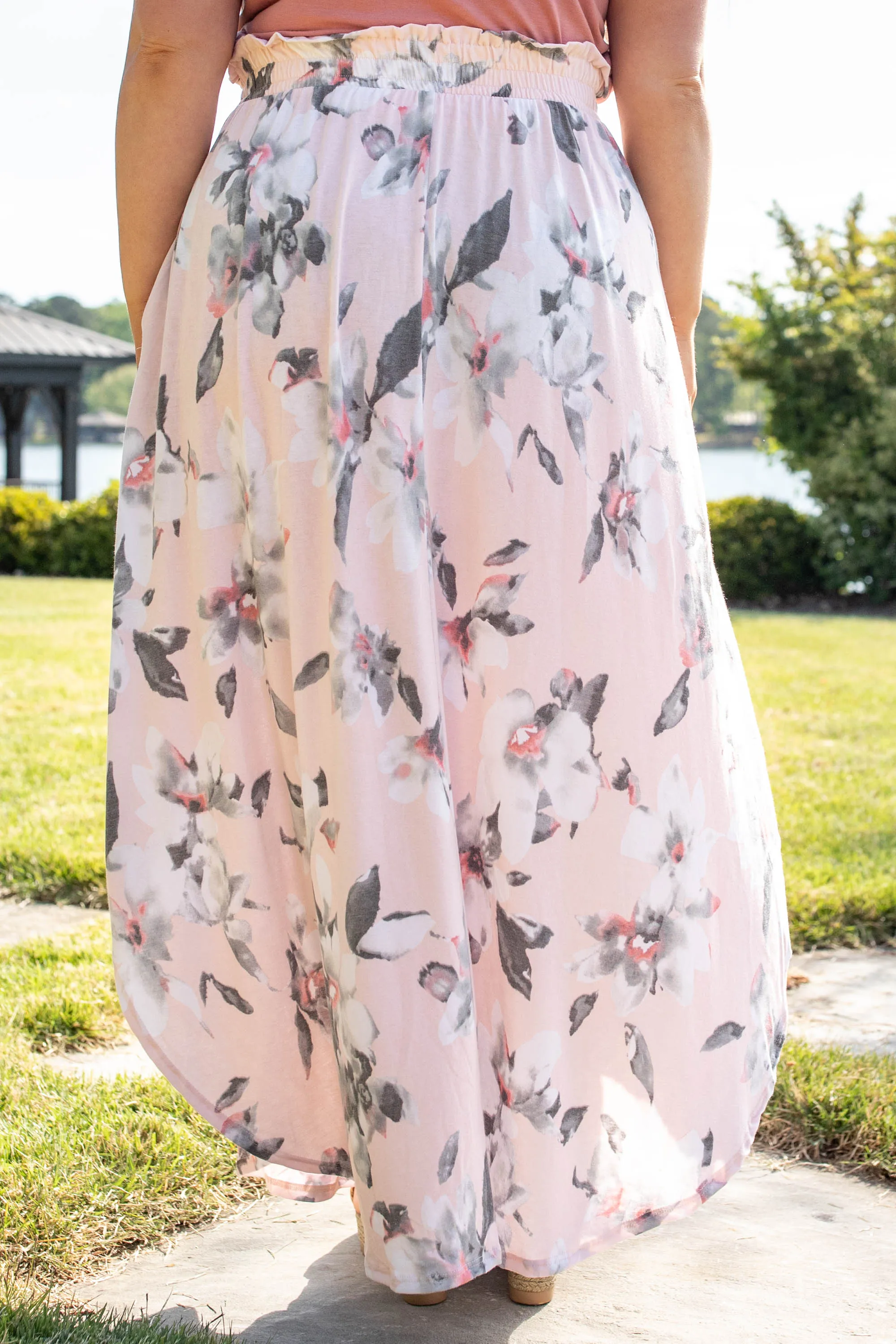 Along The Bay Maxi Skirt, Blush