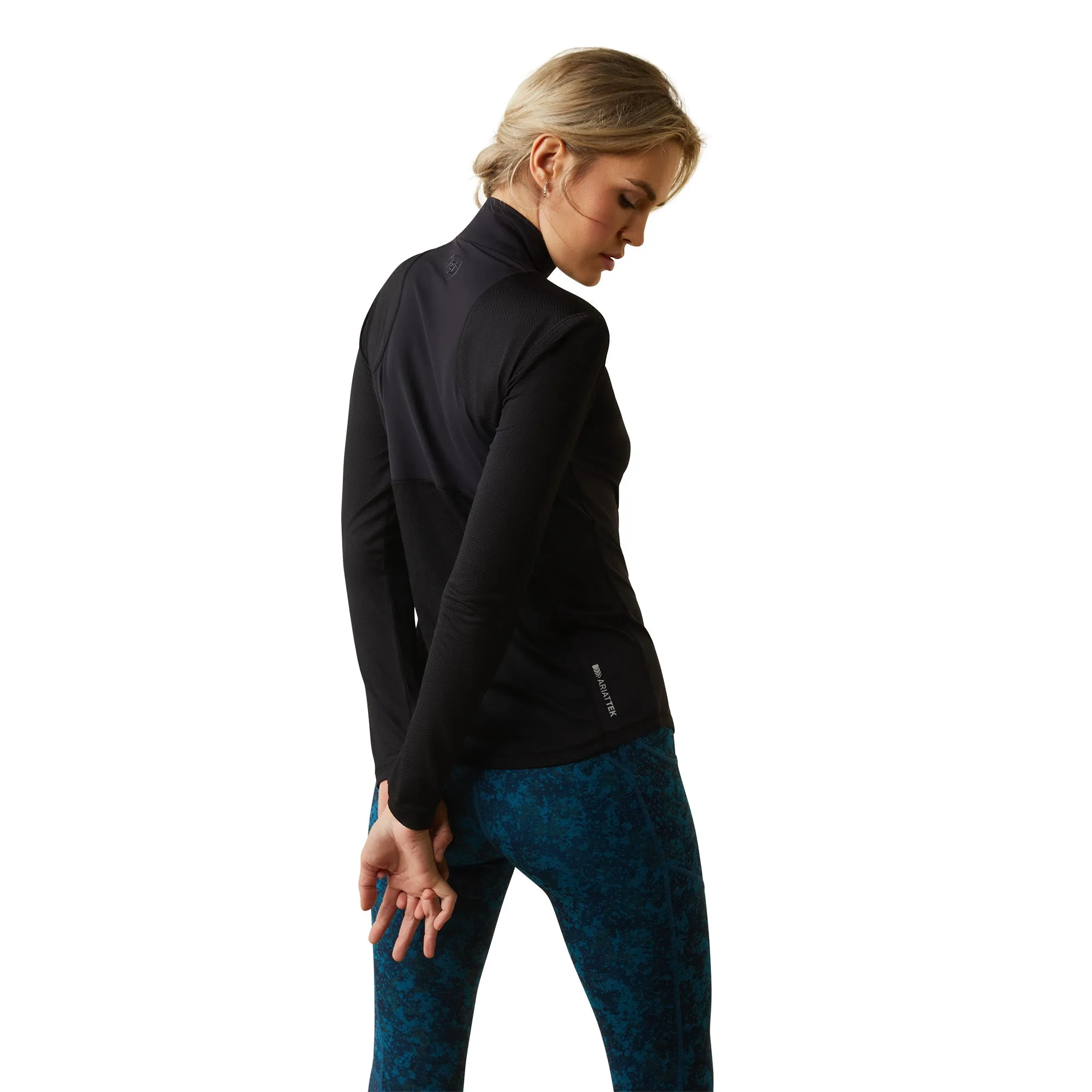 Ariat® Ladies Breathe 1/4 Zip Baselayer Black Sweatshirt 10043387