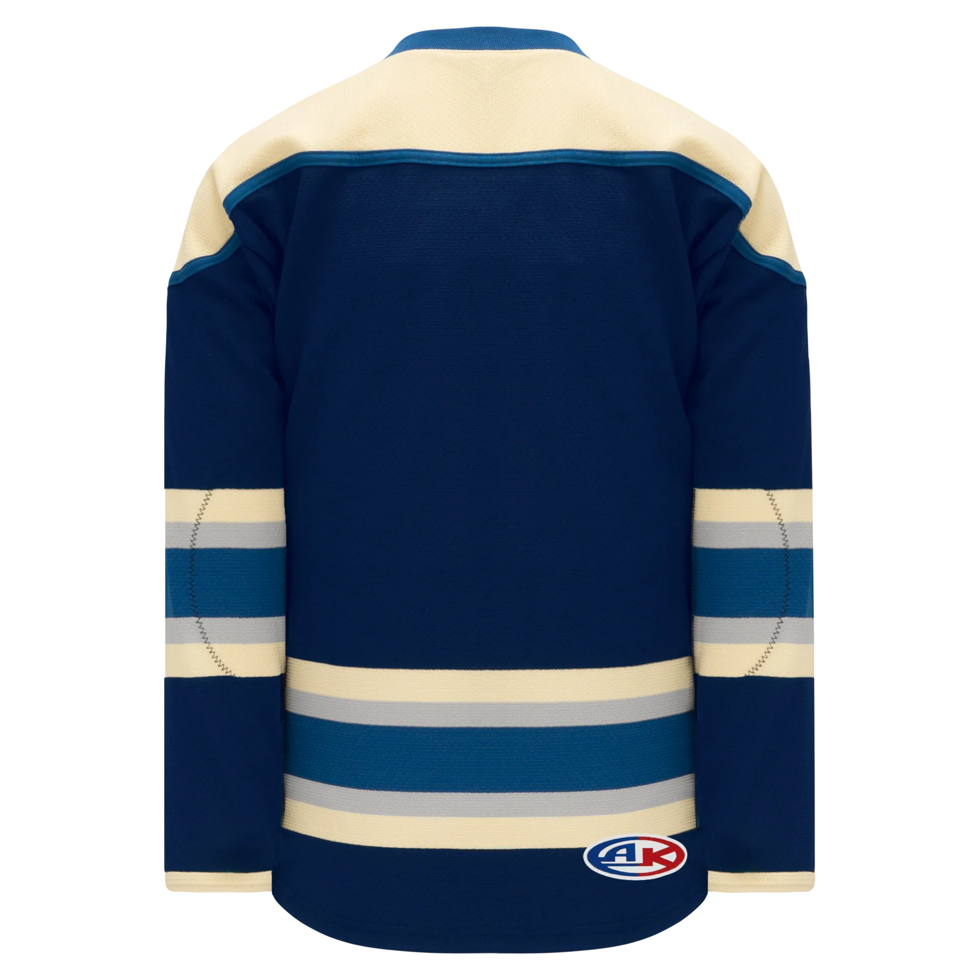 Athletic Knit (AK) H550BKY-CLM892BK Pro Series - Youth Knitted 2010 Columbus Blue Jackets Third Navy Hockey Jersey