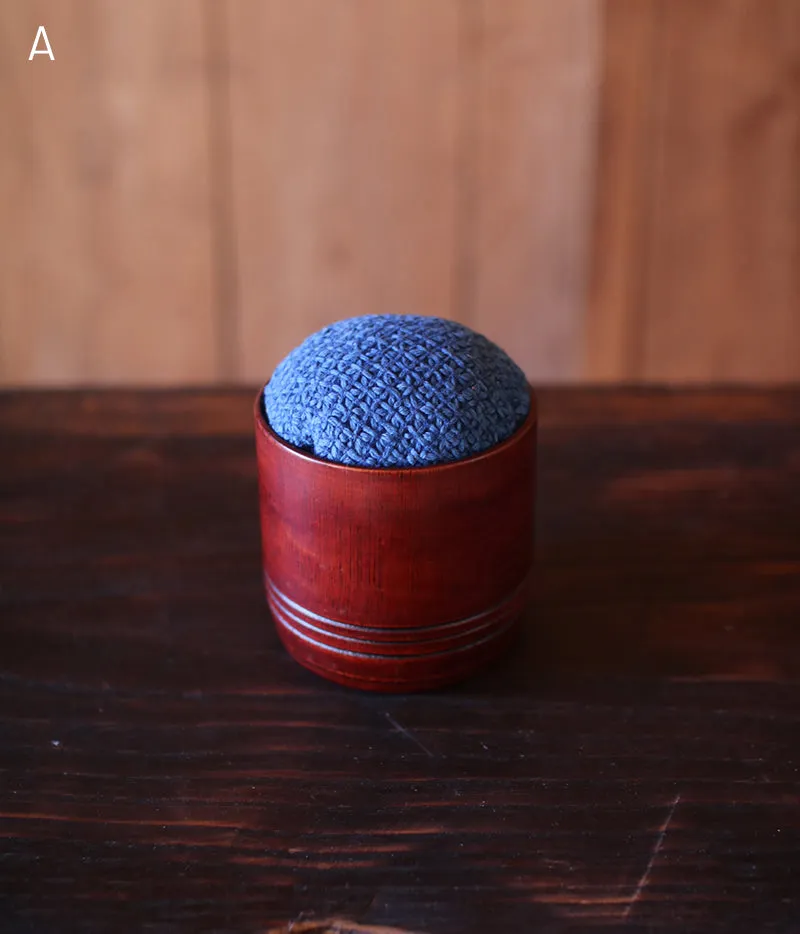 Bamboo Cup Sashiko Pincushion (sold out)