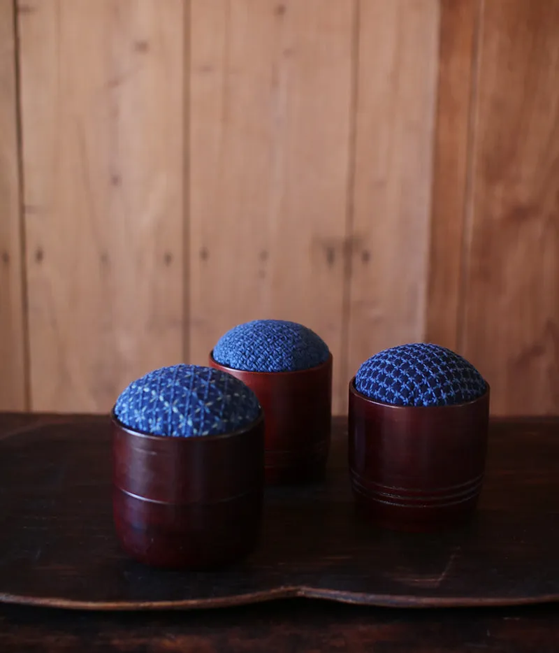 Bamboo Cup Sashiko Pincushion (sold out)