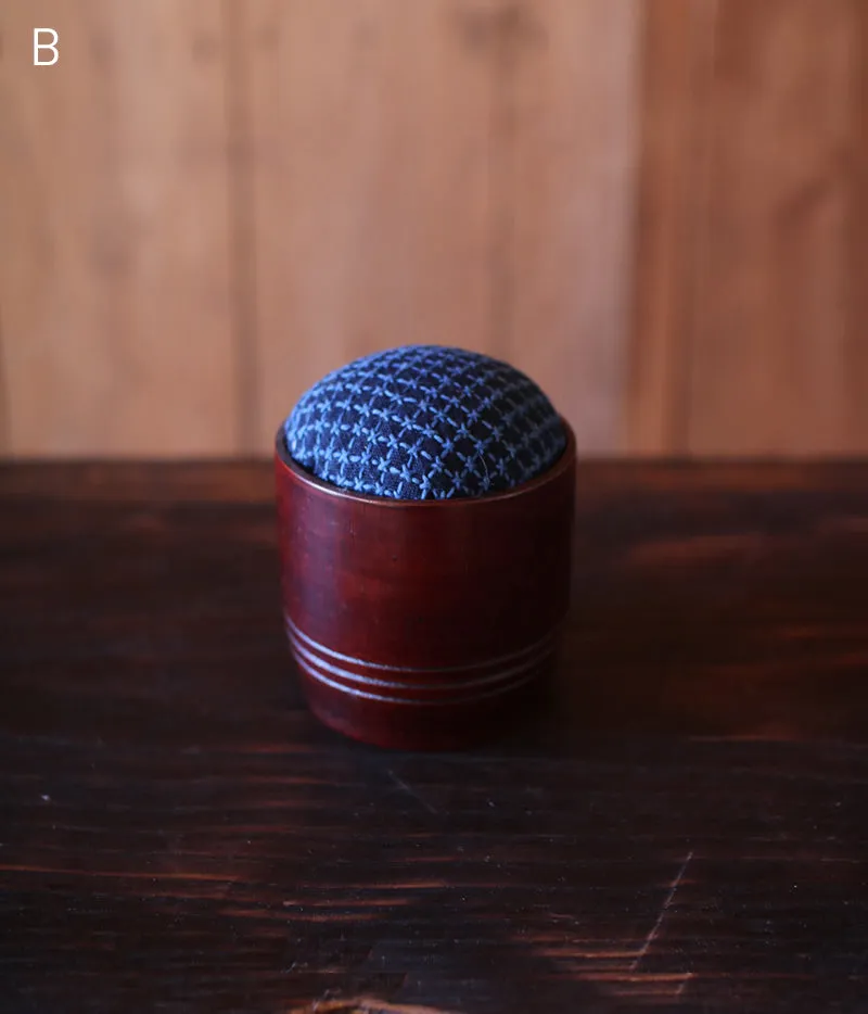 Bamboo Cup Sashiko Pincushion (sold out)