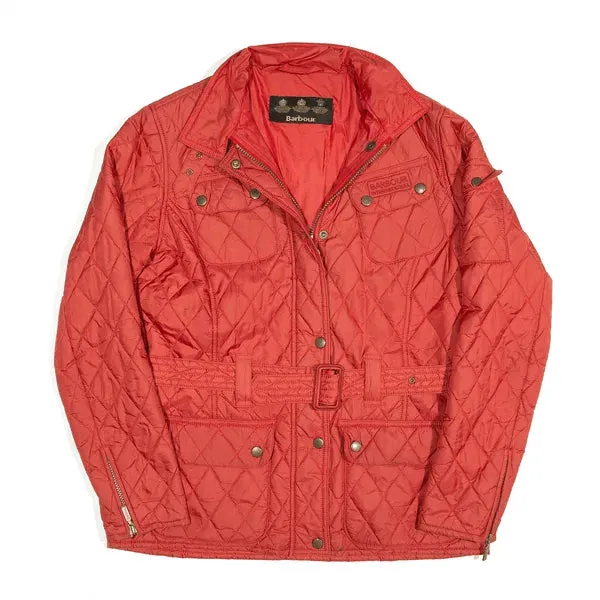 BARBOUR International Flyweight Insulated Jacket Red Quilted Womens S