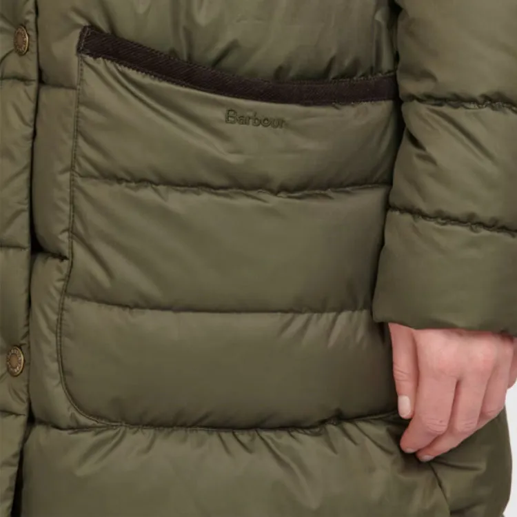 Barbour Ladies Milton Quilted Jacket - Olive