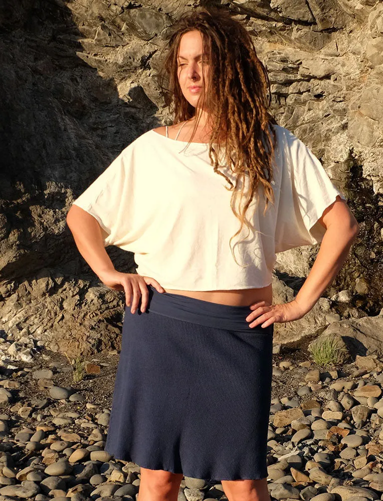 Boat Butterfly Cropped Shirt