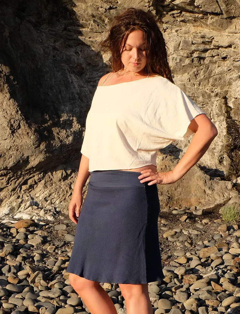 Boat Butterfly Cropped Shirt