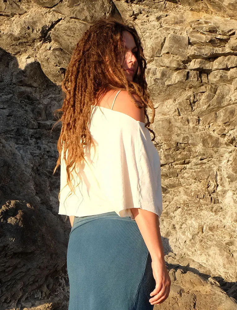 Boat Butterfly Cropped Shirt