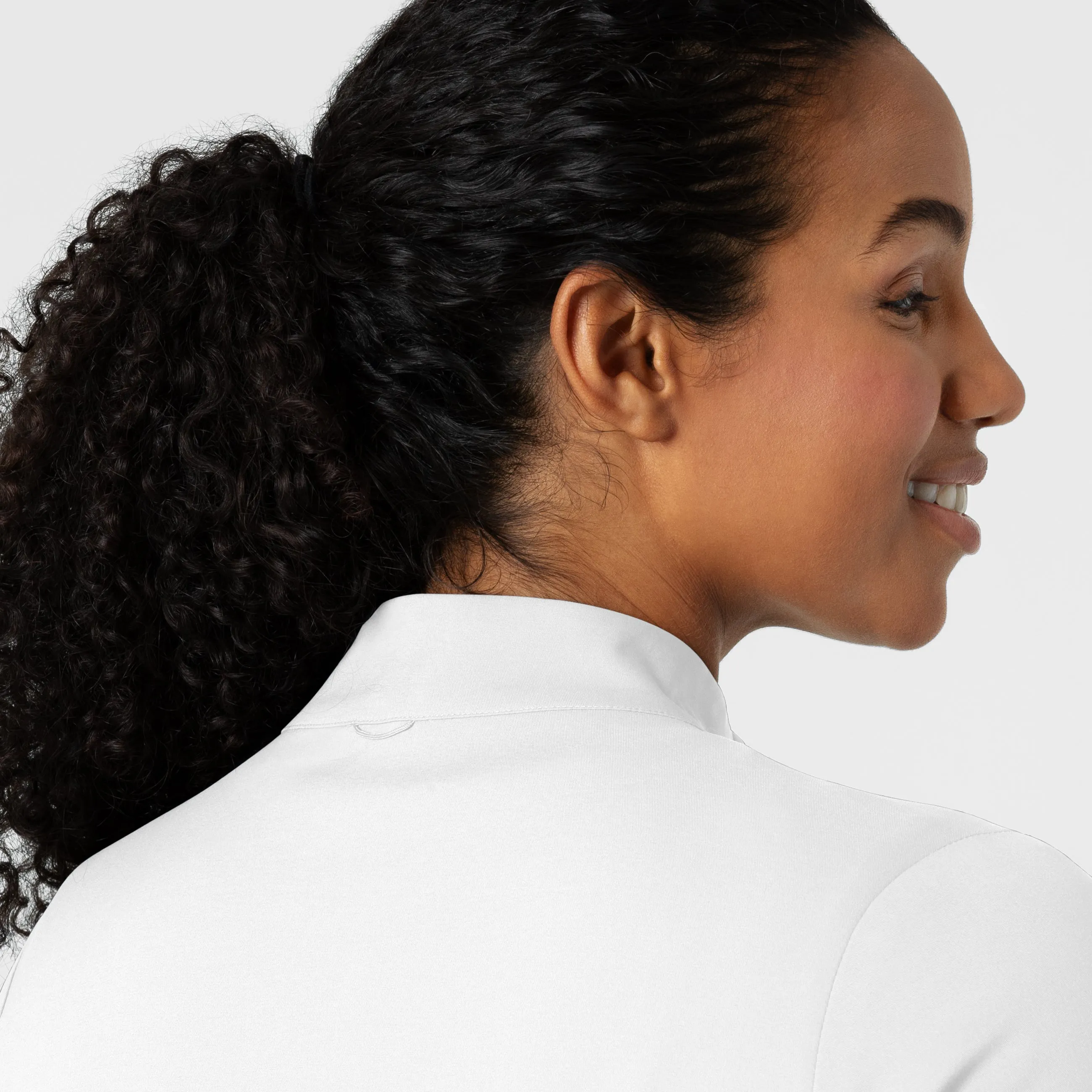 Boundless Women's Warm Up Scrub Jacket - White
