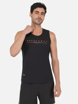 Cotton Black & Orange Vest RWM4028