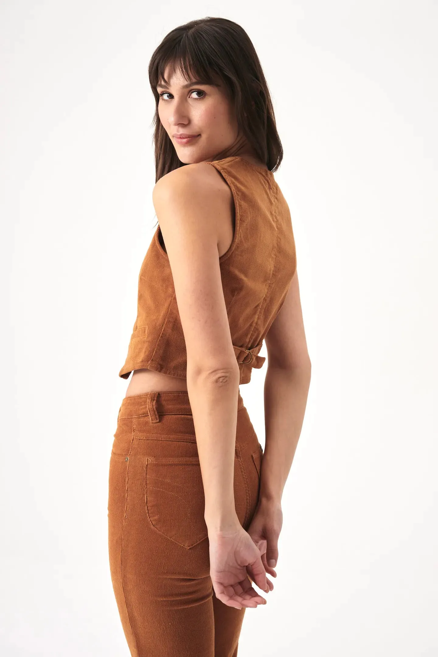 Dallas Vest | Tan Cord
