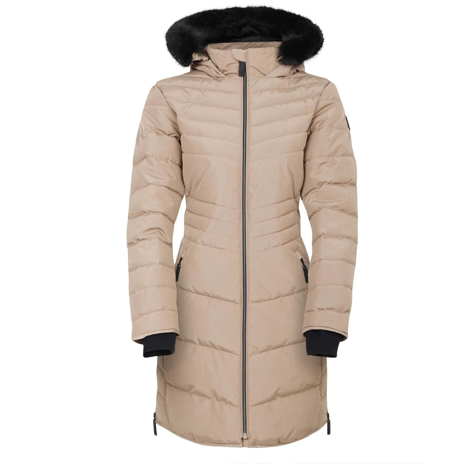 Dare 2b Womens Striking IV Faux Hood Waterproof Longline Jacket