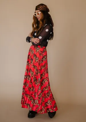Don't Let Them Tame You Pleated Midi Skirt