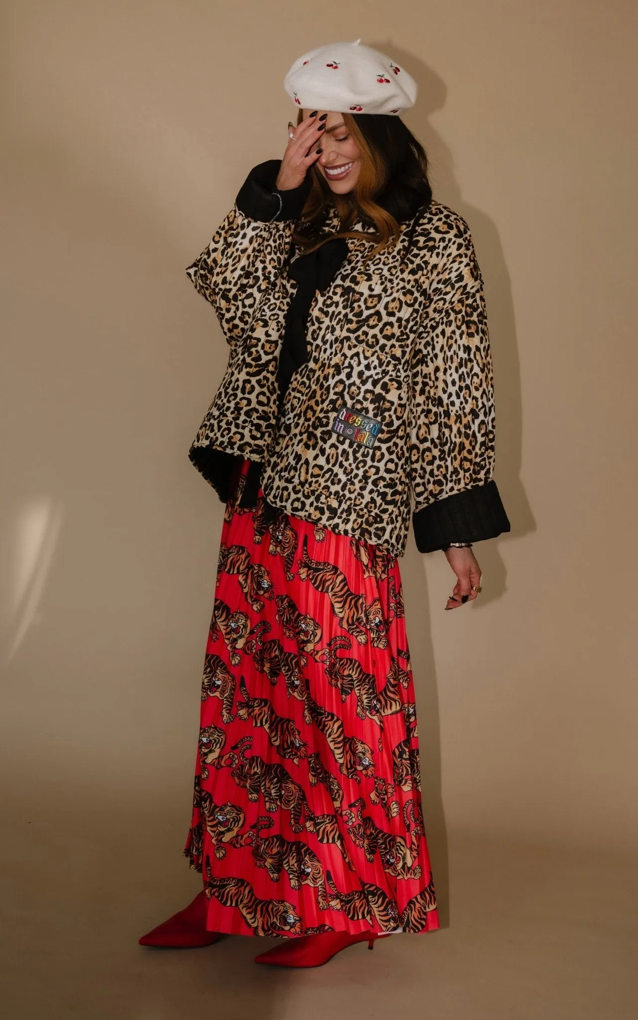 Don't Let Them Tame You Pleated Midi Skirt