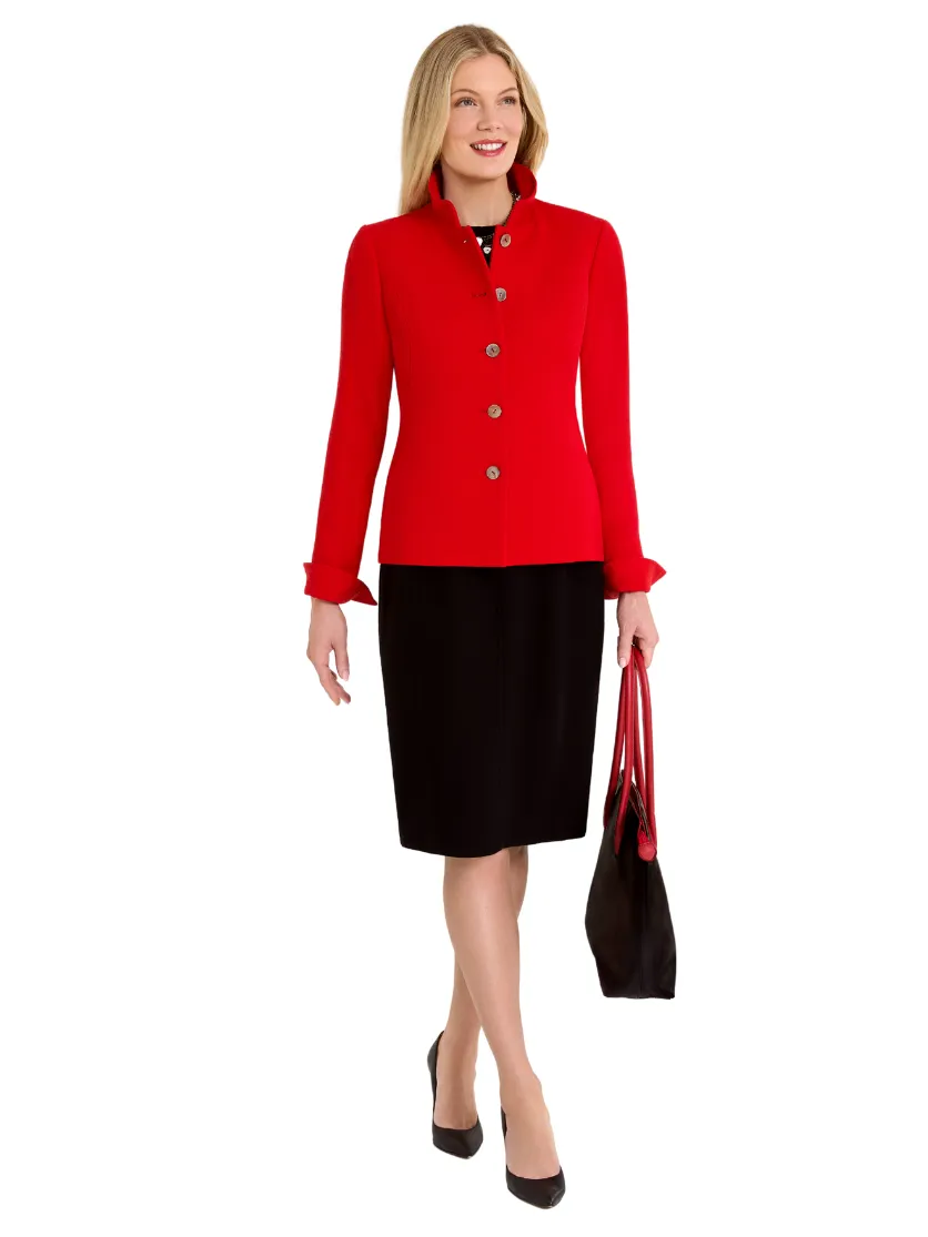 Double Face Wool Crepe Raj