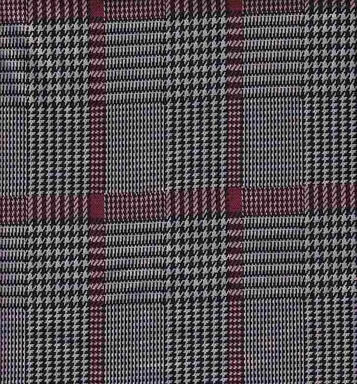 HEAVY KNIT JACQUARD HOUNDSTOOTH PLAID N NOV-PLD0069