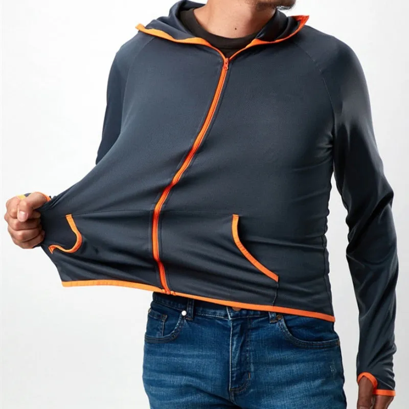 Ice Silk Waterproof Hooded Jackets