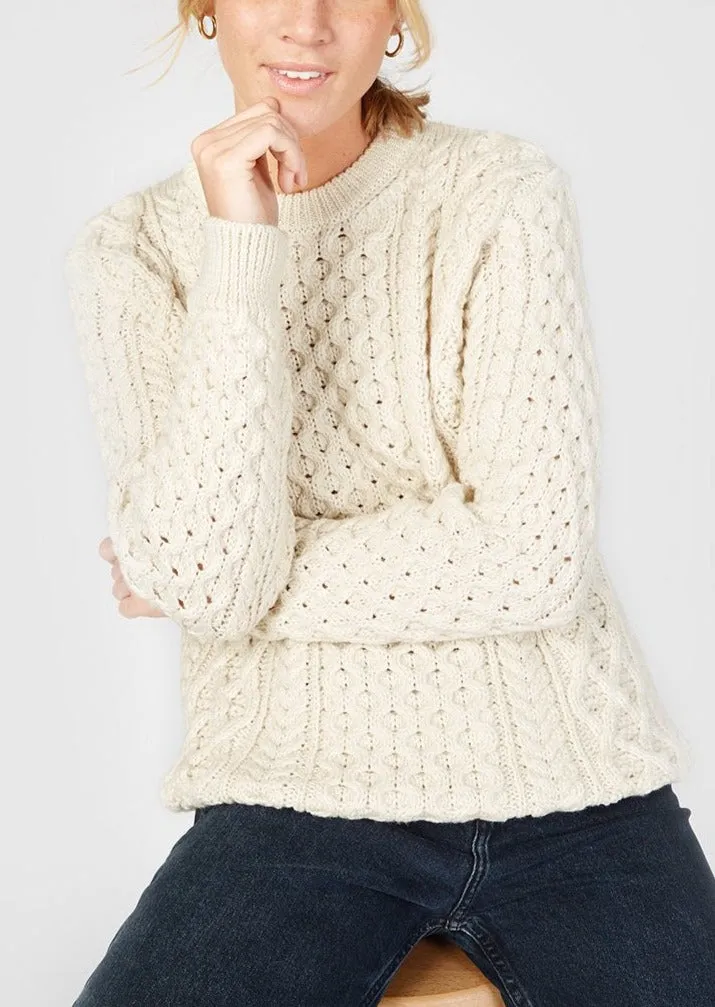 IrelandsEye Aran Sweater | Natural