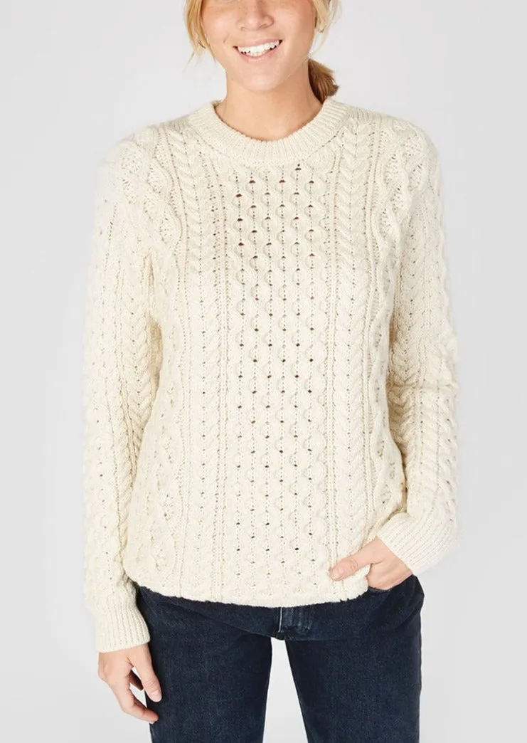 IrelandsEye Aran Sweater | Natural
