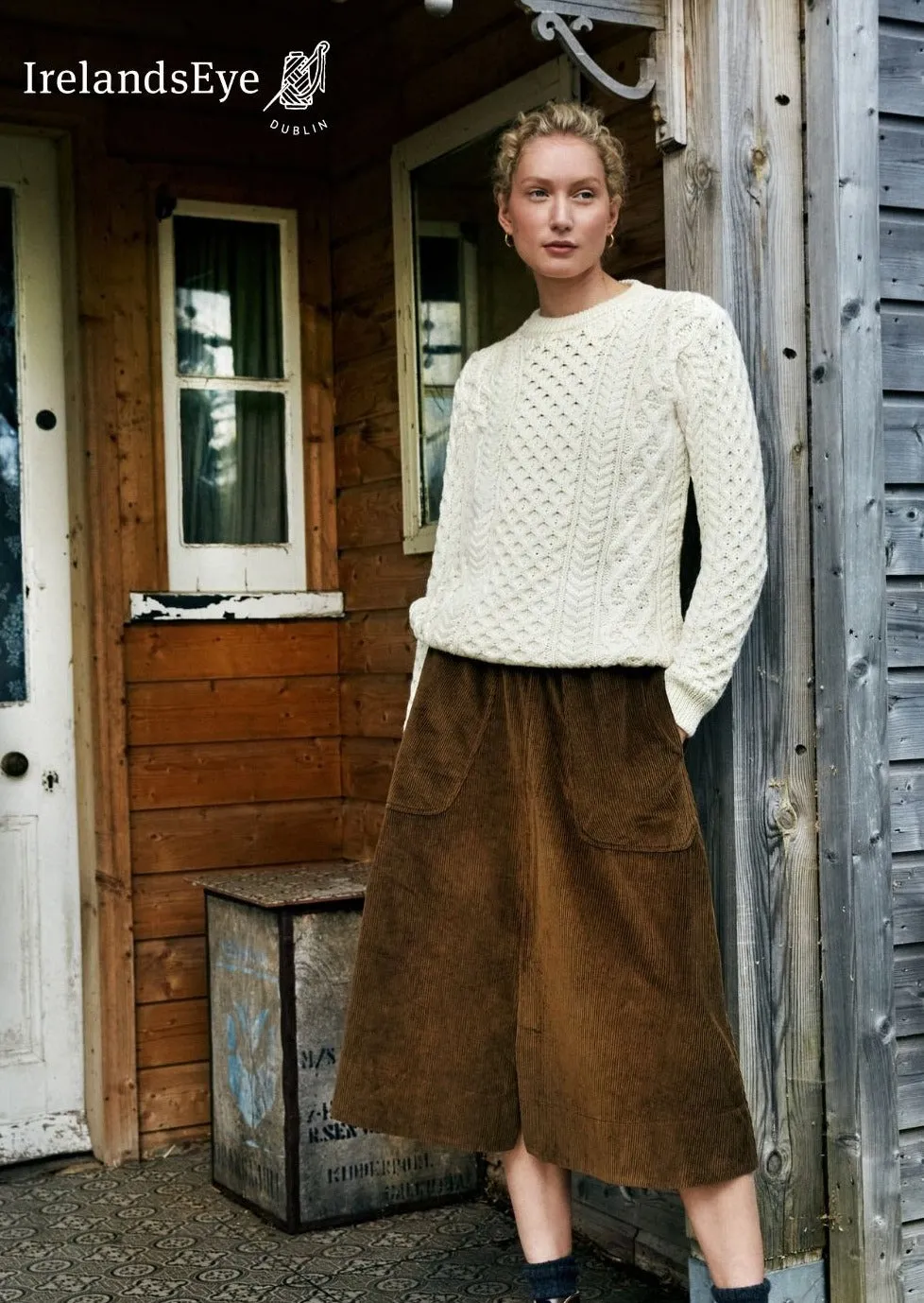 IrelandsEye Aran Sweater | Natural