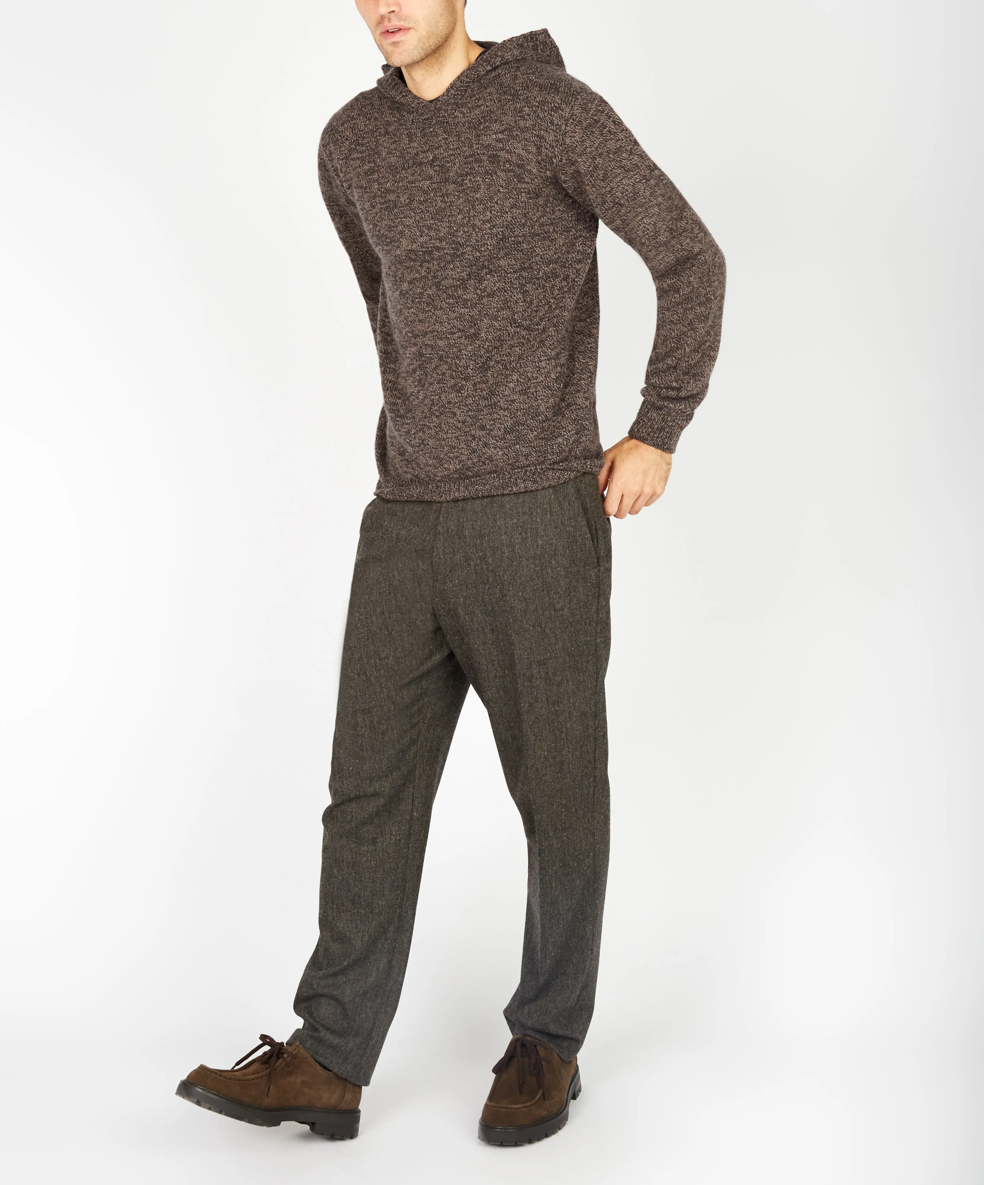 Luxe Jersey Hoodie Shadow Marl