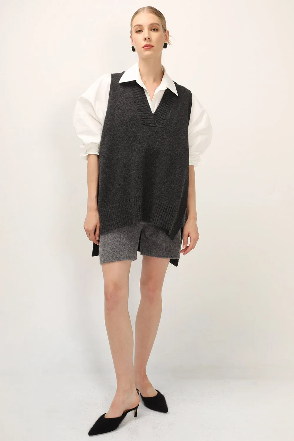 Lyla Oversized Knit Vest