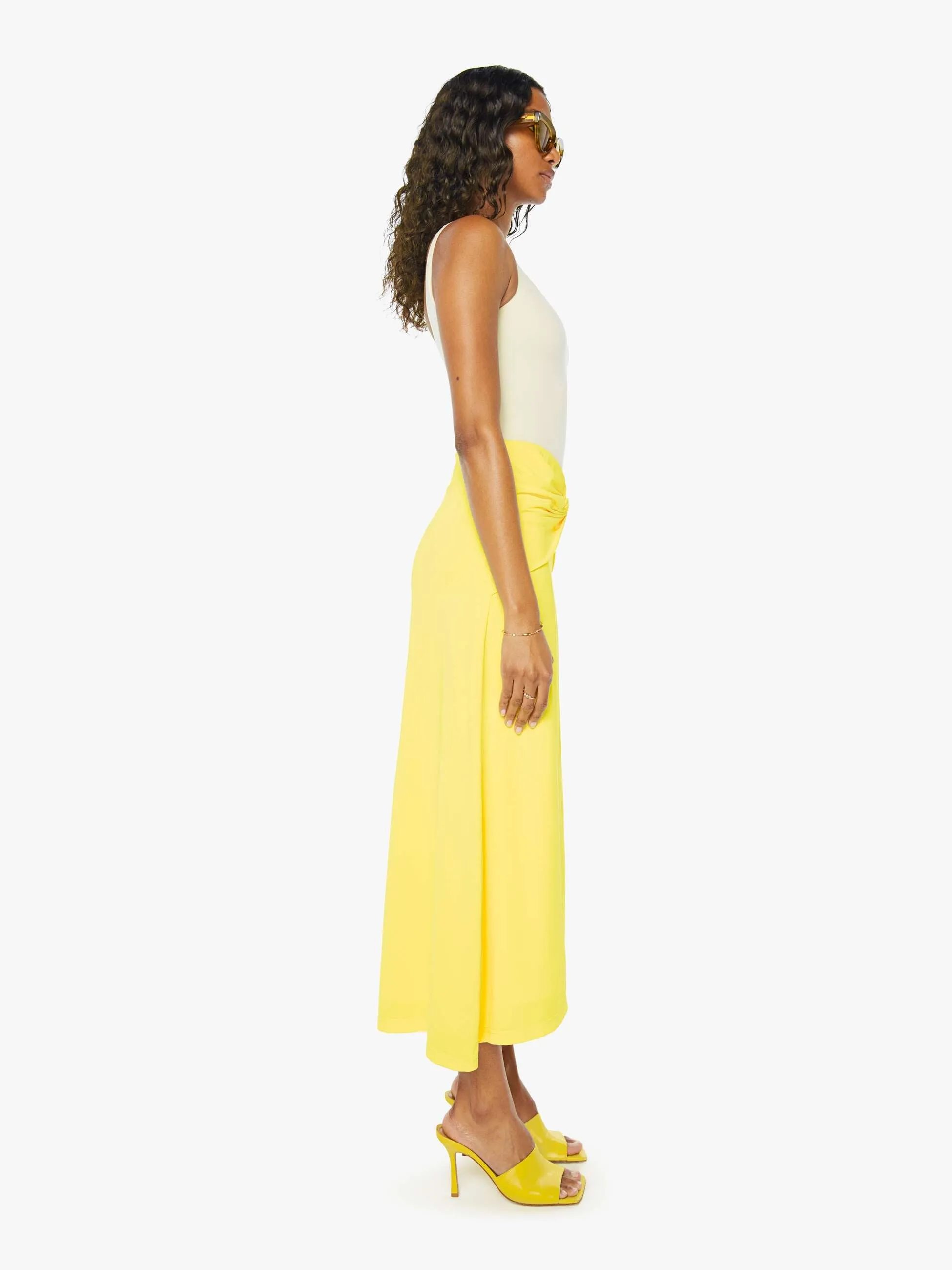 Maria Cher Noel Long Skirt - Yellow