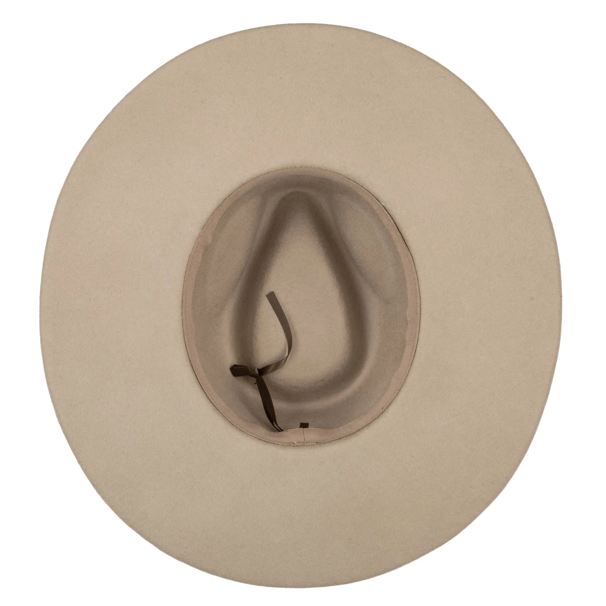 Nothing But Neutral Wool Felt Stiff Rolled Brim Fedora