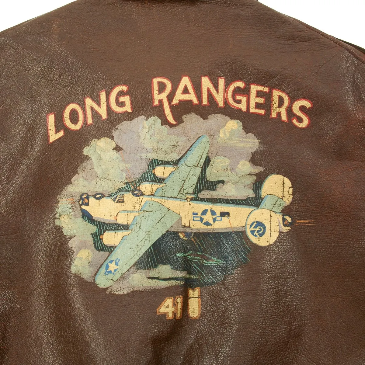 Original U.S. WWII Long Rangers 371st Bomb Squadron A-2 Flight Jacket