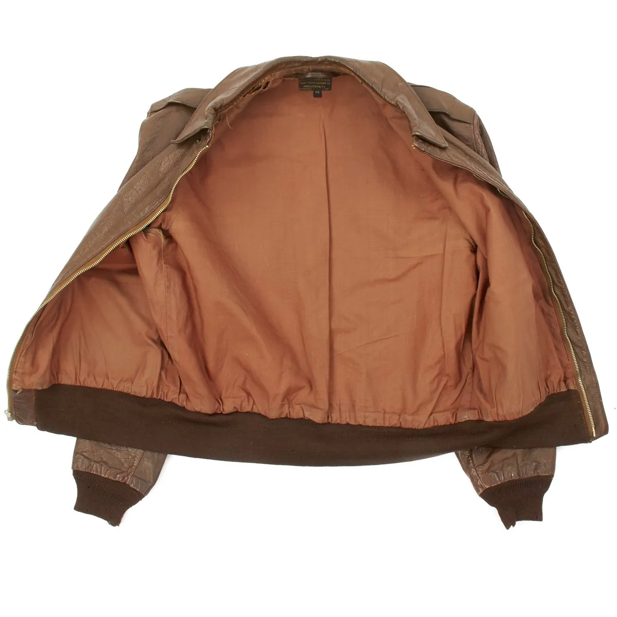 Original U.S. WWII Long Rangers 371st Bomb Squadron A-2 Flight Jacket