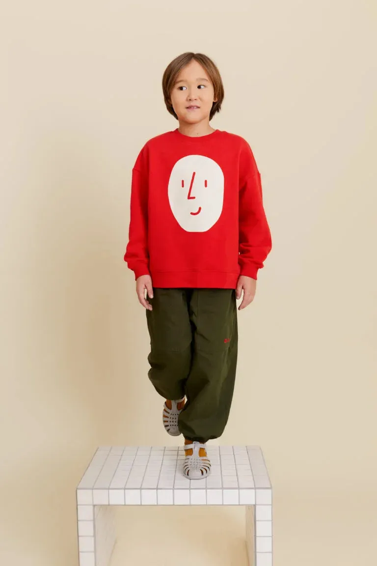 Potato Face Kid’s Sweatshirt - Red