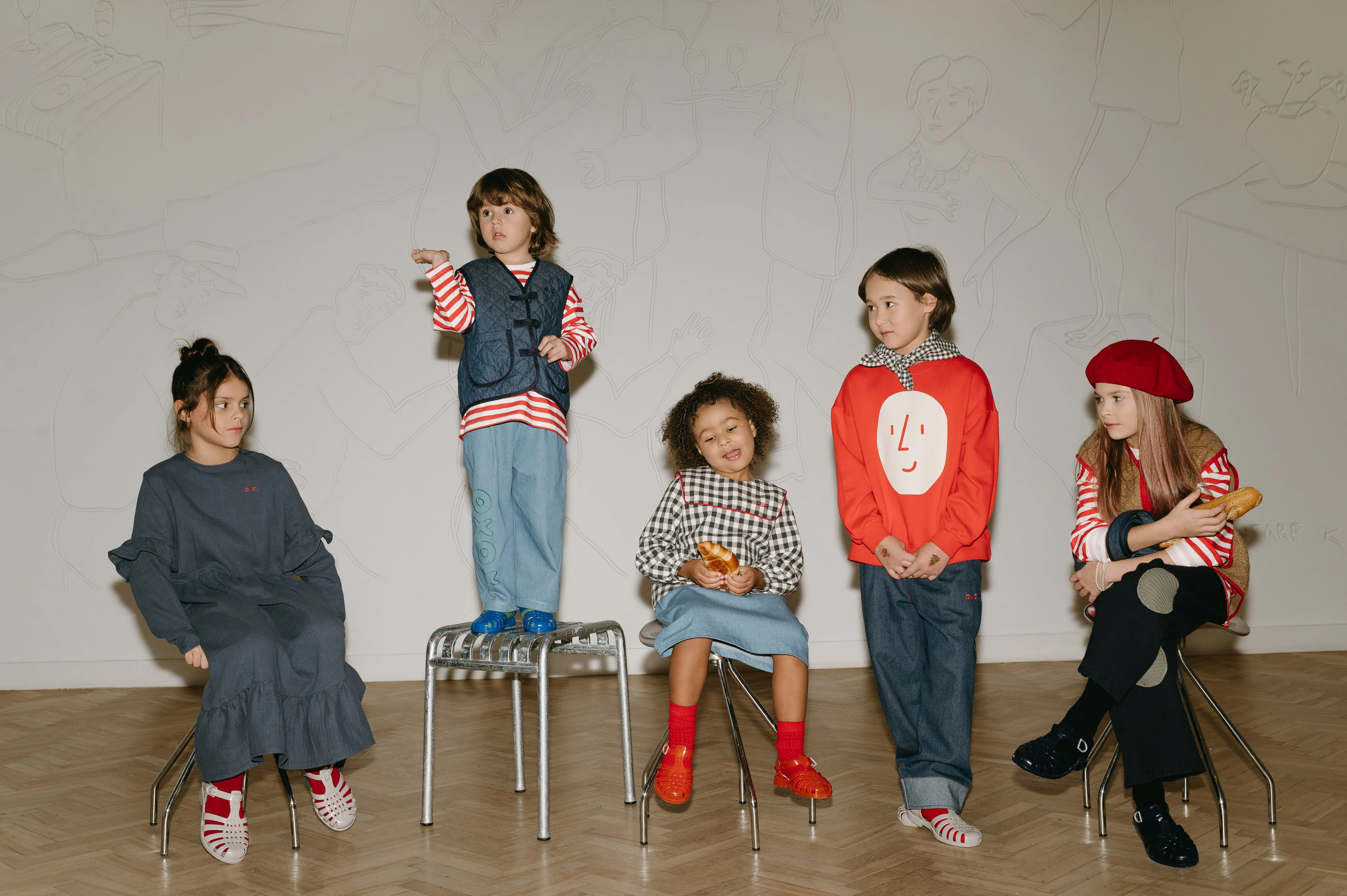 Potato Face Kid’s Sweatshirt - Red