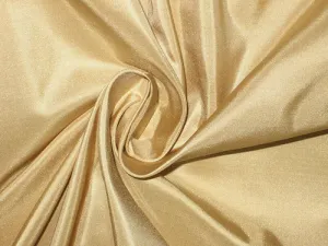 Pure SILK TAFFETA FABRIC Light Gold colour *48&quot; wide