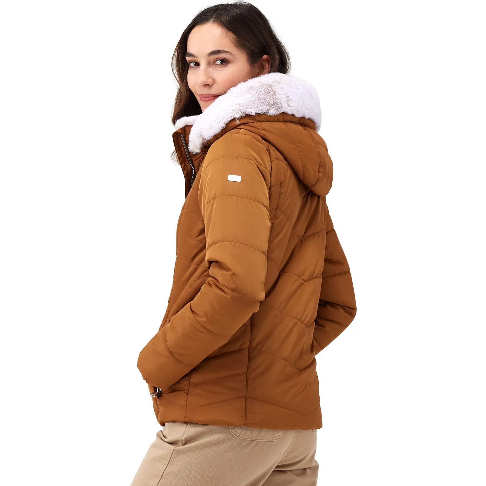 Regatta Womens Wildrose Baffled Water Repellent Jacket - Rubber