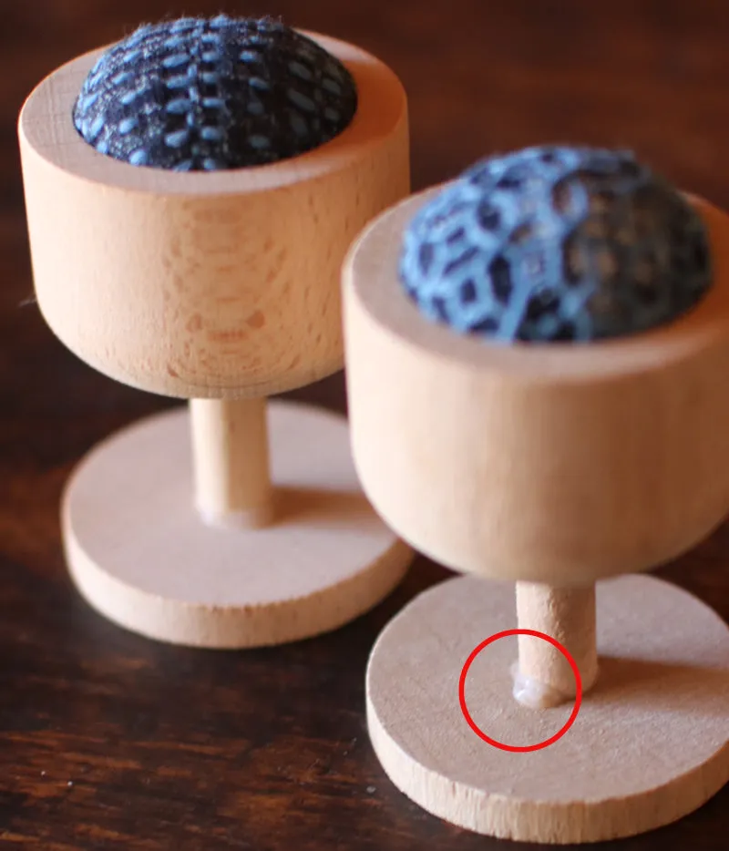 Sashiko Pincushion (Teapots & Cups)