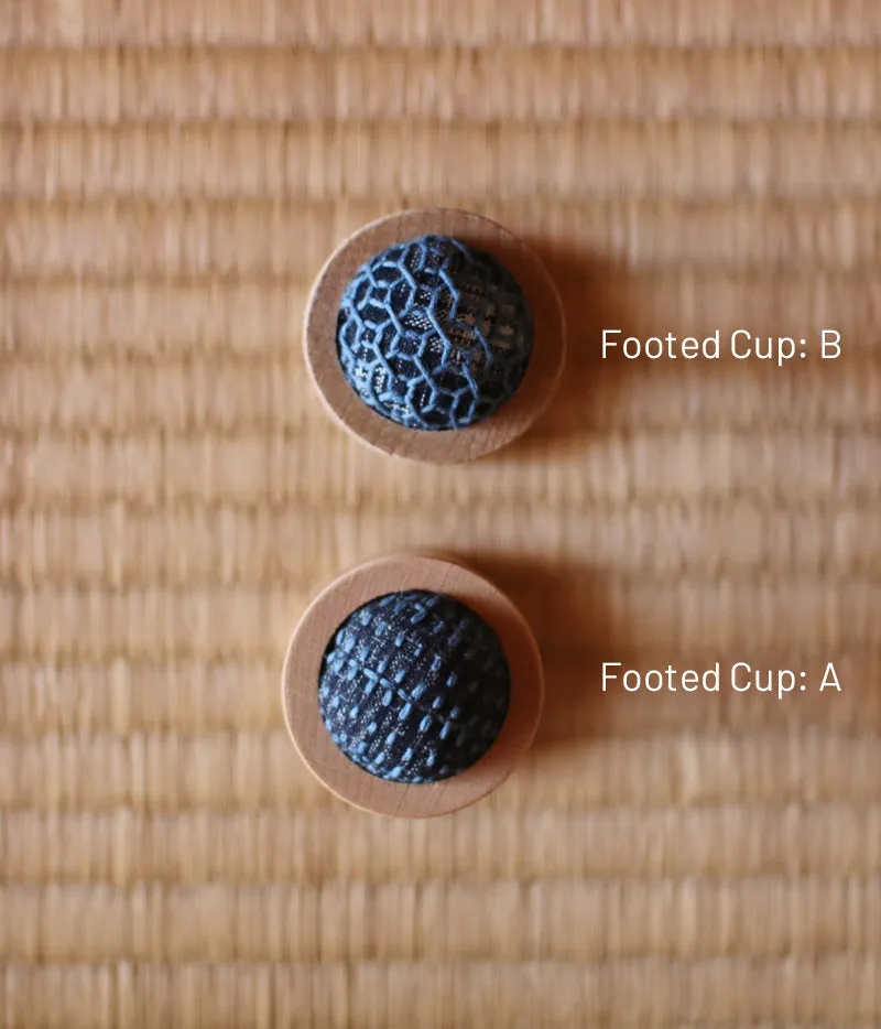 Sashiko Pincushion (Teapots & Cups)