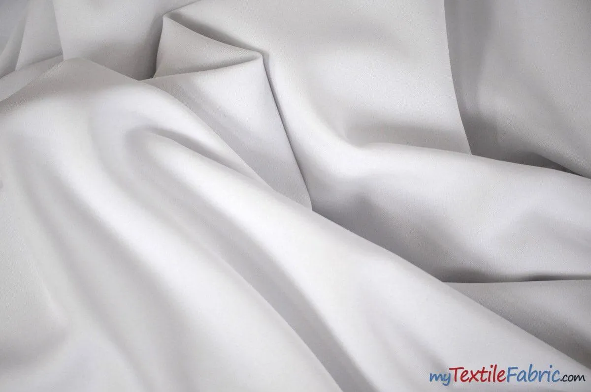 Scuba Double Knit Fabric | Basic Wrinkle Free Polyester Fabric with Mechanical Stretch | 60" Wide | Multiple Colors | Poly Knit Fabric |