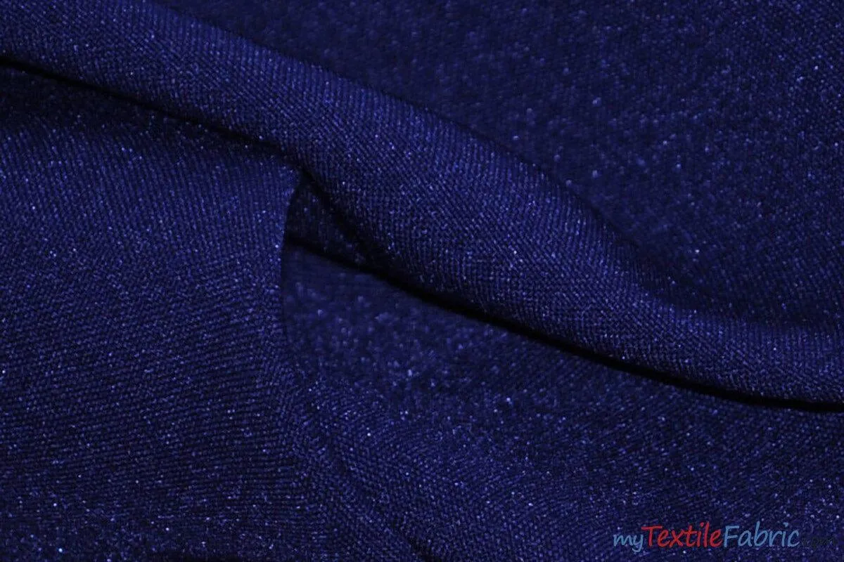 Scuba Double Knit Fabric | Basic Wrinkle Free Polyester Fabric with Mechanical Stretch | 60" Wide | Multiple Colors | Poly Knit Fabric |