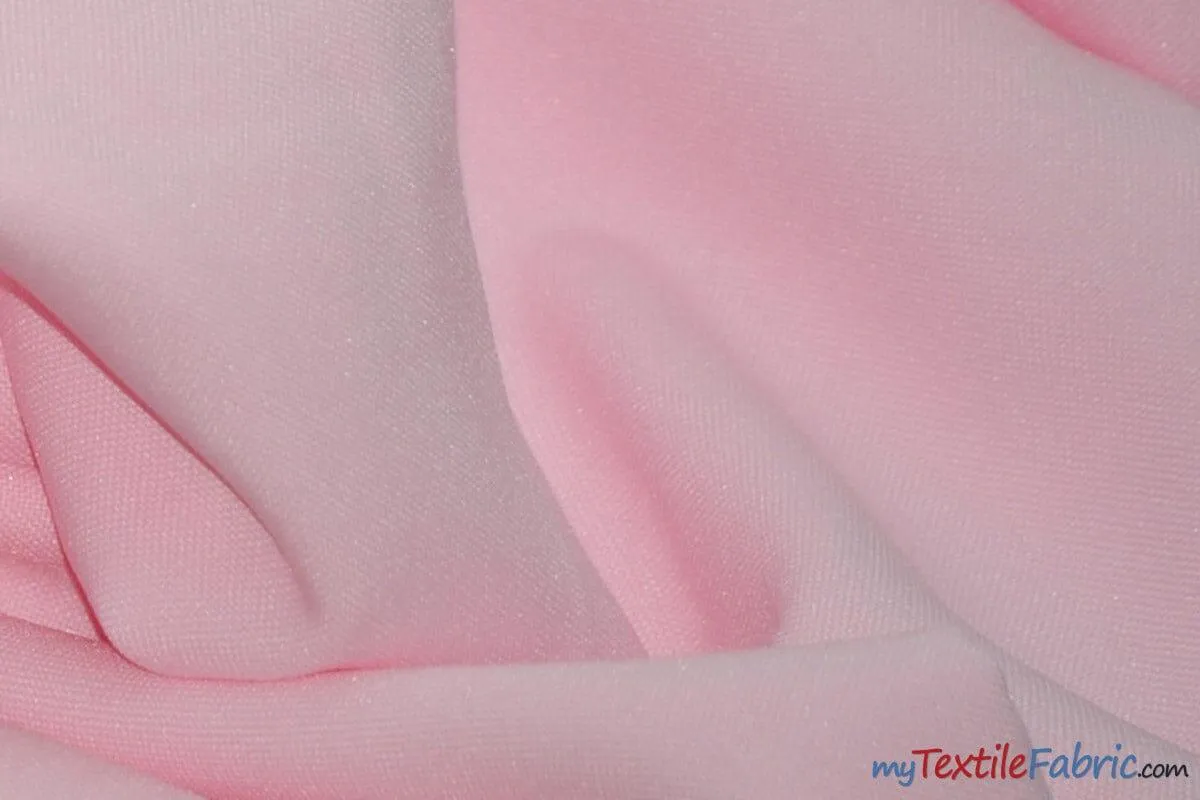 Scuba Double Knit Fabric | Basic Wrinkle Free Polyester Fabric with Mechanical Stretch | 60" Wide | Multiple Colors | Poly Knit Fabric |