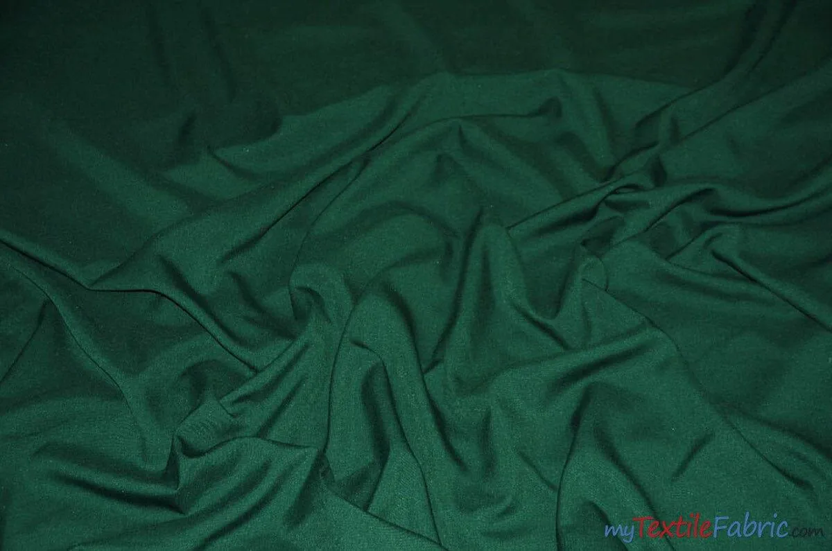 Scuba Double Knit Fabric | Basic Wrinkle Free Polyester Fabric with Mechanical Stretch | 60" Wide | Multiple Colors | Poly Knit Fabric |