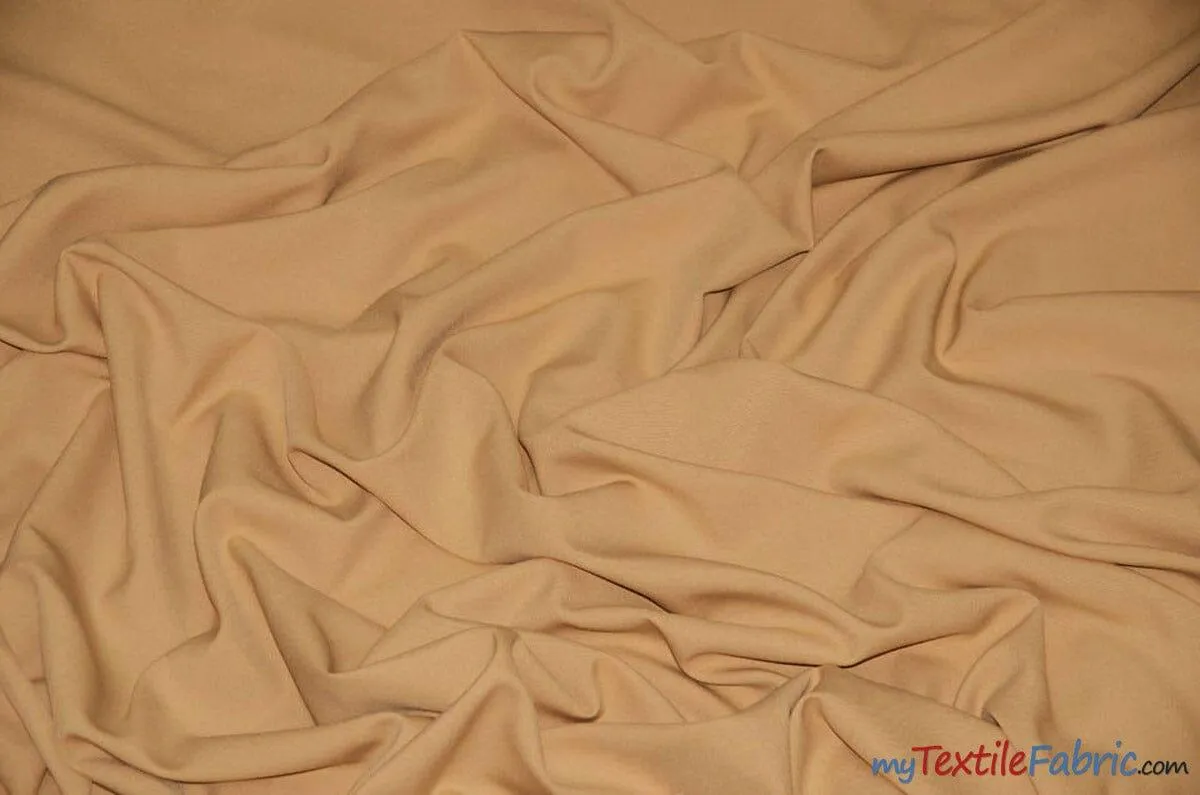 Scuba Double Knit Fabric | Basic Wrinkle Free Polyester Fabric with Mechanical Stretch | 60" Wide | Multiple Colors | Poly Knit Fabric |