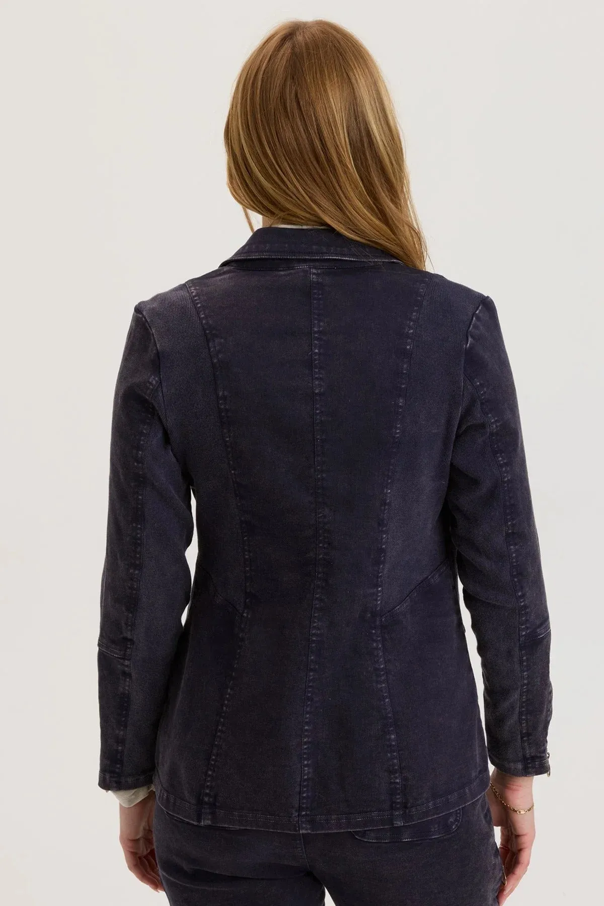 Terrwyn Blazer - Distress Wash Mariner