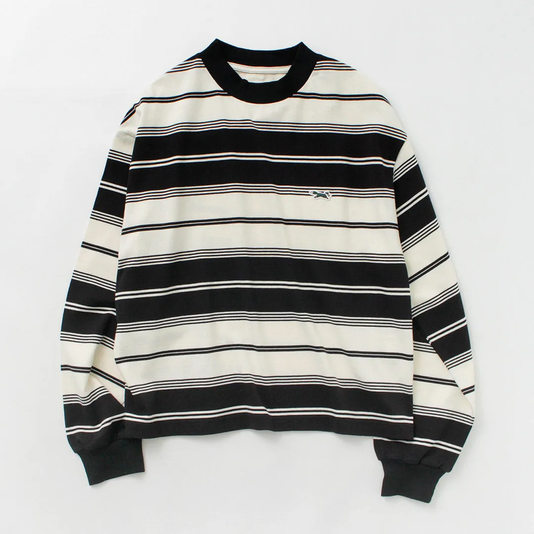 THE FOX / Fox Striped Crew Neck Long Sleeve T-Shirt