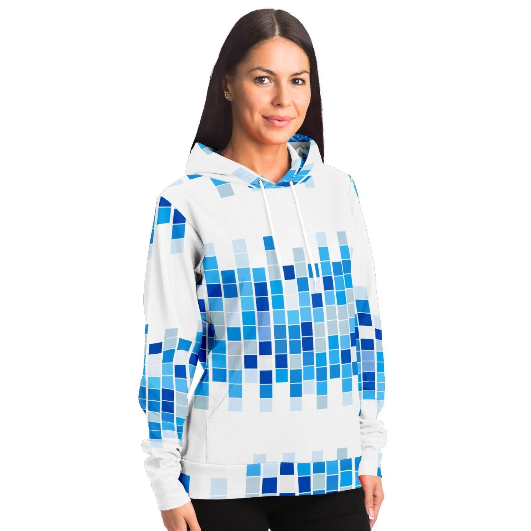 Uniquely You Womens Hoodie - Pullover Sweatshirt - Graphic / Blue