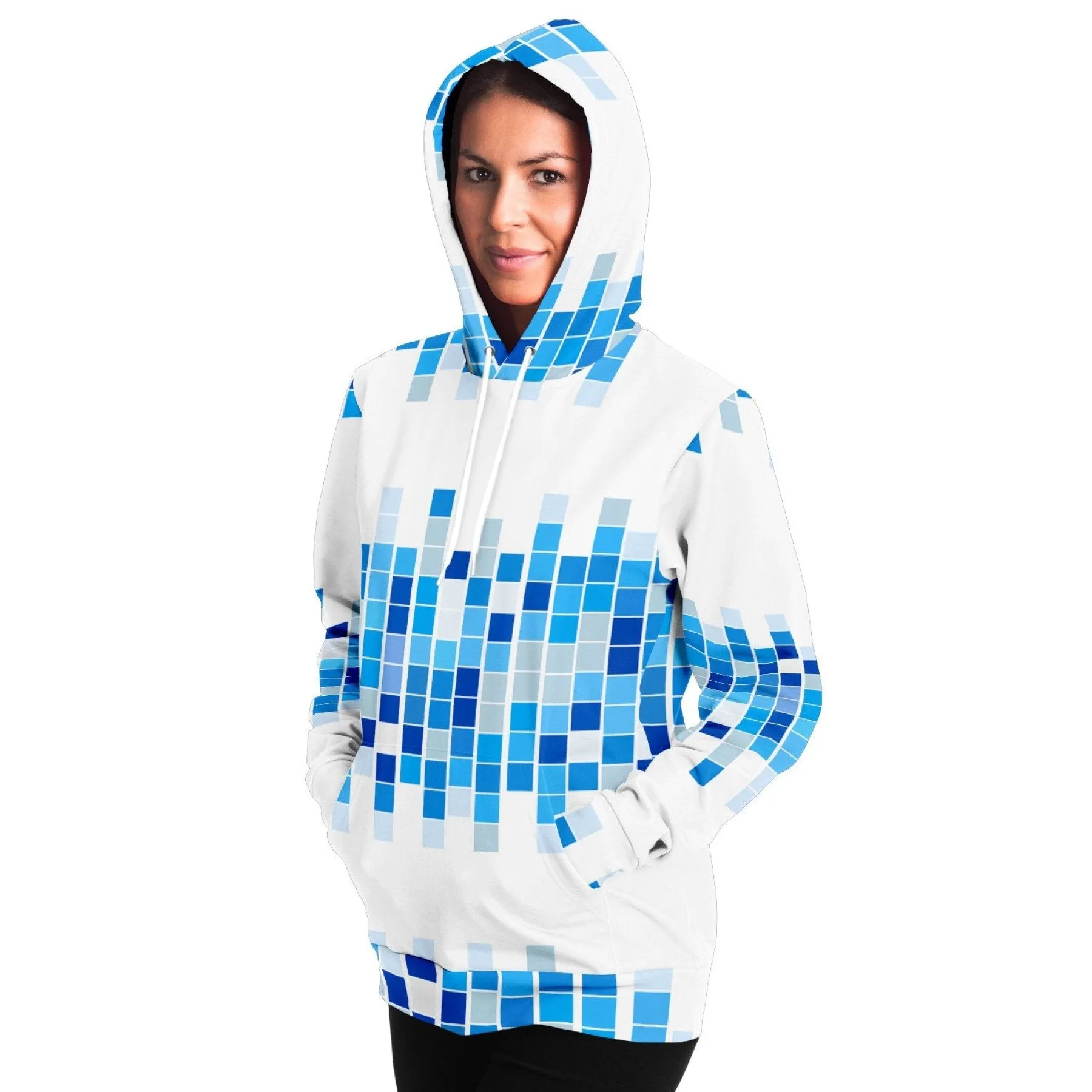 Uniquely You Womens Hoodie - Pullover Sweatshirt - Graphic / Blue