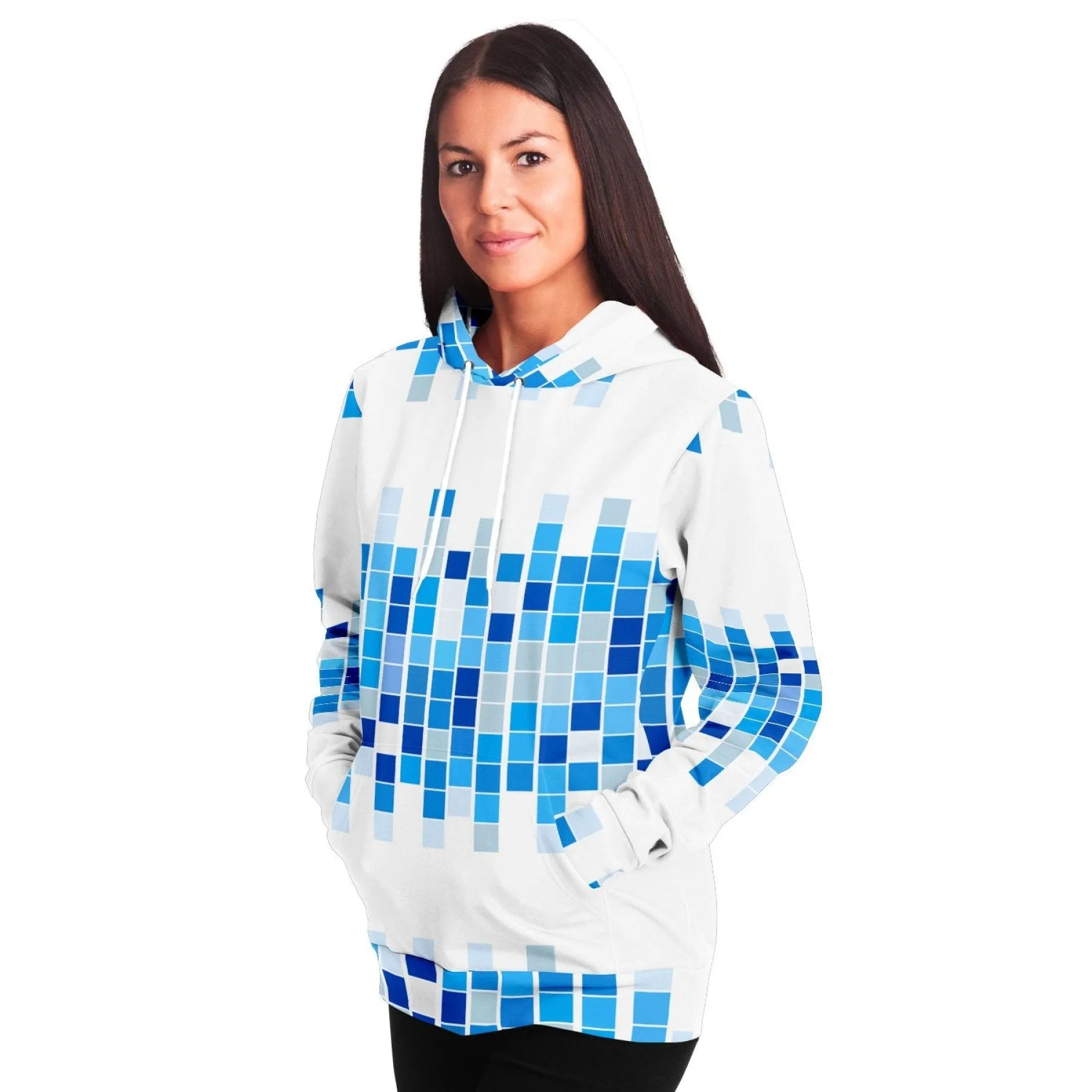 Uniquely You Womens Hoodie - Pullover Sweatshirt - Graphic / Blue