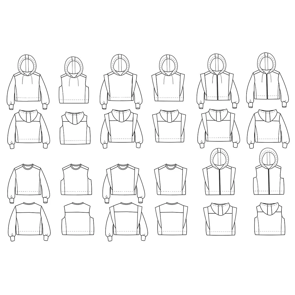 VANCOUVER Kids Sweatshirt - 3/12y - Paper Sewing Pattern