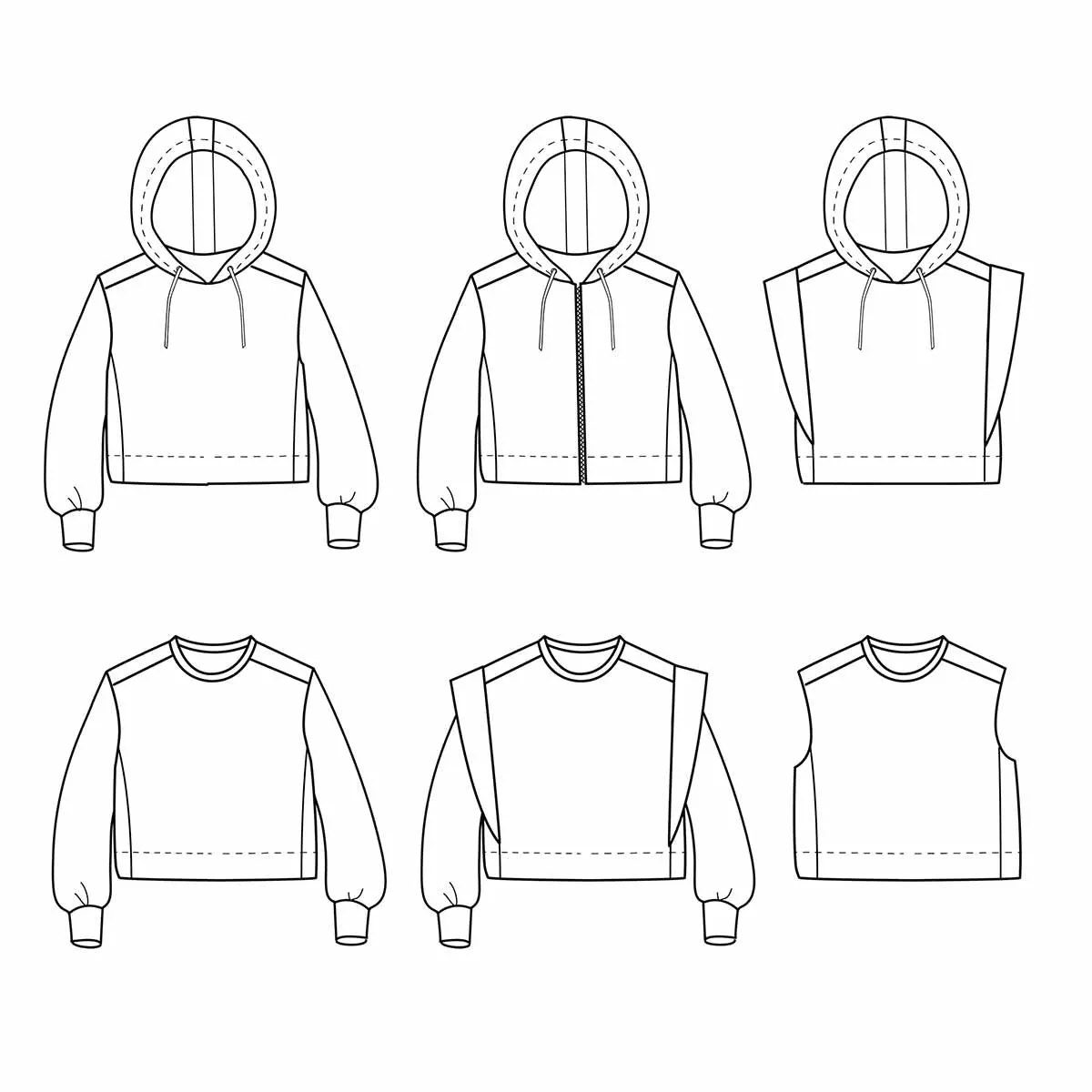 VANCOUVER Sweatshirt - Women 32-52 - PDF Sewing Pattern