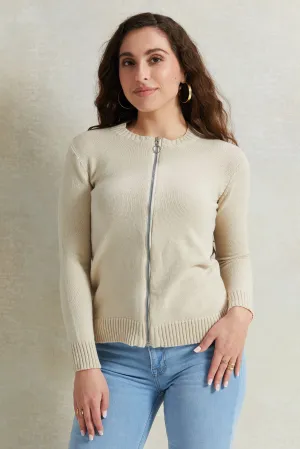Women Grey Long Sleeved Sweater