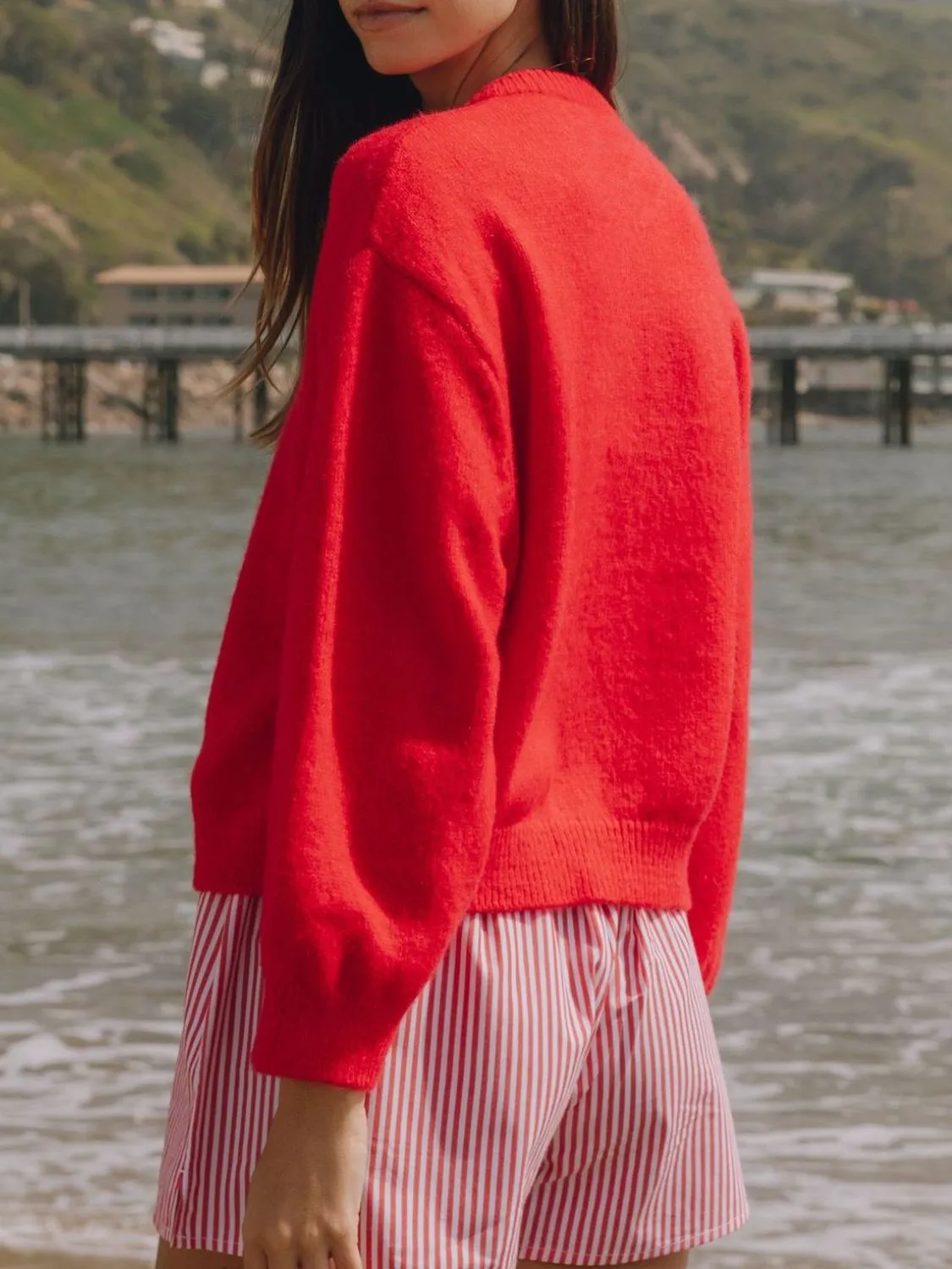 Women Knit Cardigans Soft Solid Button Down Long Sleeve Casual Sweaters